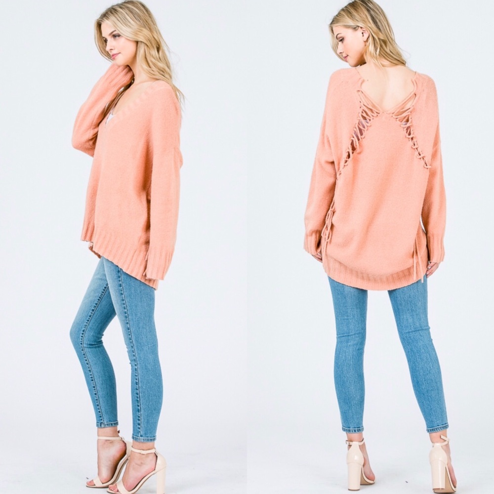 Blush Ultra Soft Oversize Jumper Sweater - Picture 5 of 6